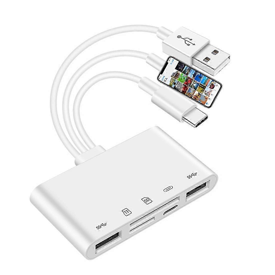 OTG USB Camera Multimemory Adapter for Micro-SD TF Card Reader Kit for for 13 Converter