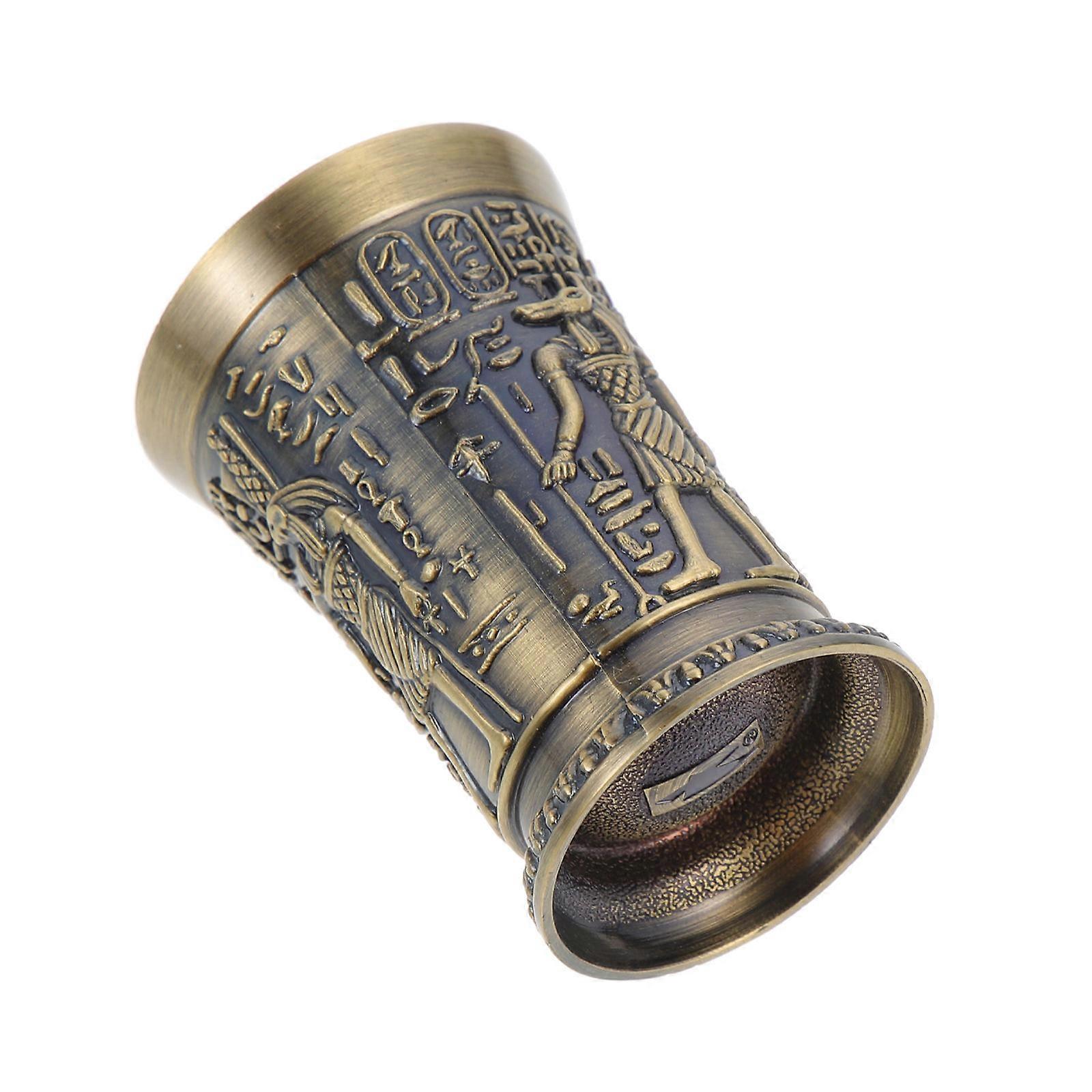 Egyptian Décor Retro Goblet Drink Use Multi Color 6.2X4.2X4.2CM 1Pcs