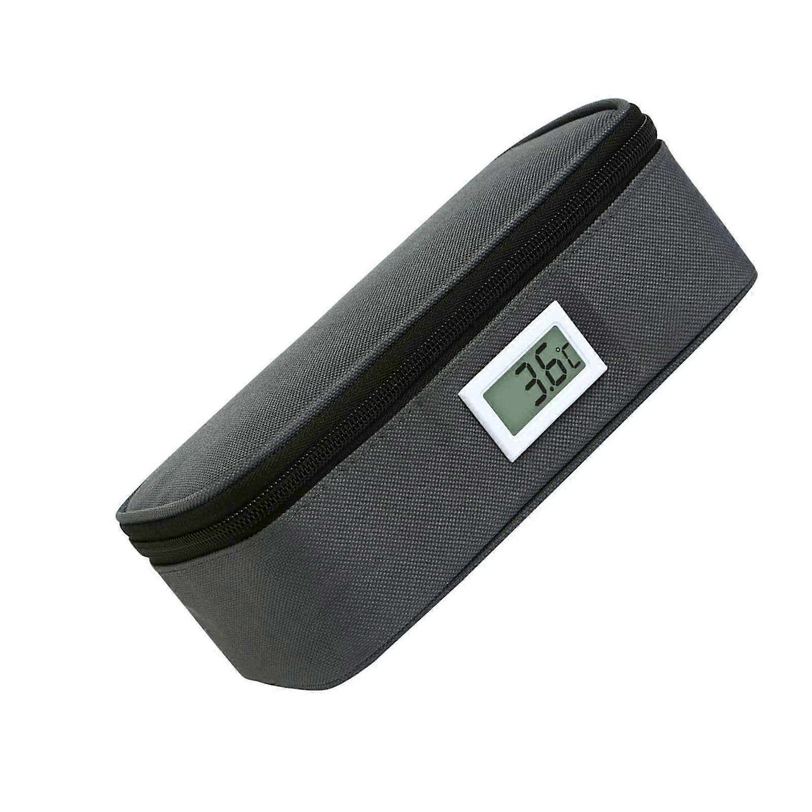 Insulated Refrigerator Bag With Temperature Display, University Fabric, For Food and Medical Storage, Travel Camping