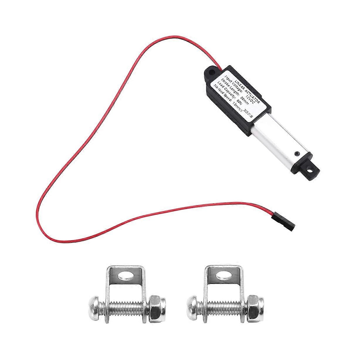 Micro-type Linear Actuator,1In Stroke,60N/13.5lb,Speed 15mm/S