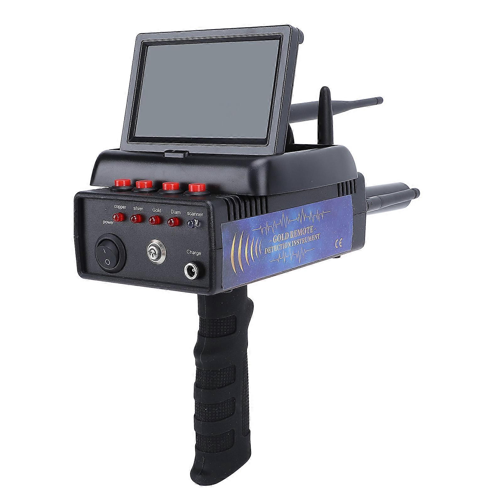 Metal Detector with Display 1200M Range 25M Depth Black 28x13cm