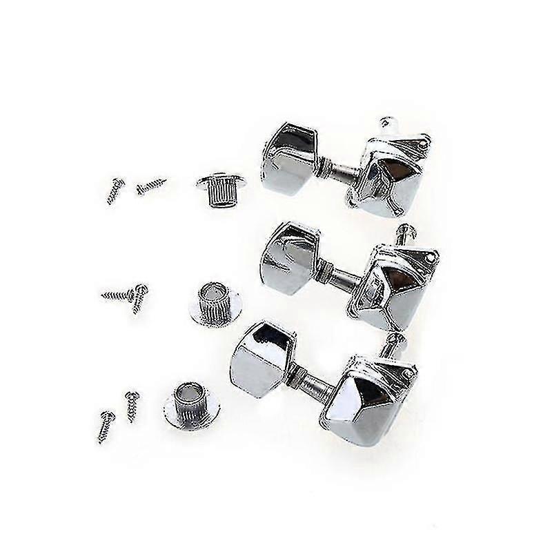 Guitar Acoustic Guitar String Button Metal Semienclosed Tuning Pin Tuner Machine Head 3x3