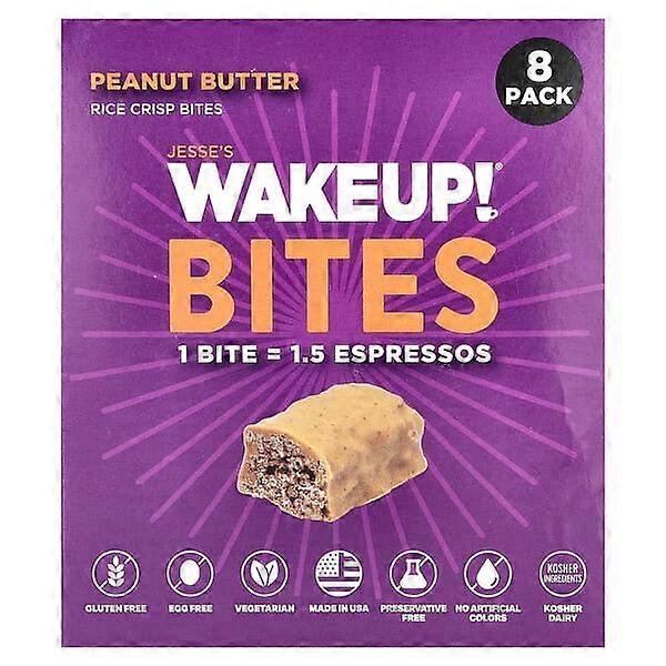 Jesse's WAKEUP!, Rice Crisp Bites, Peanut Butter , 8 Pack, 0.53 oz (15 g) Each