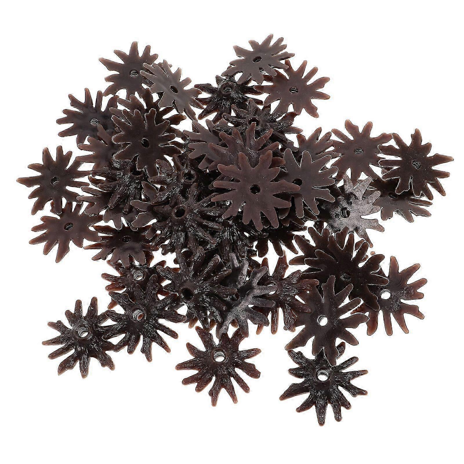 50pcs Model Trees Stand Miniature Christmas Trees Base Trees Train Scenery Architecture Trees Holder Plastic Fake Trees Feet For Diy Crafts Building M