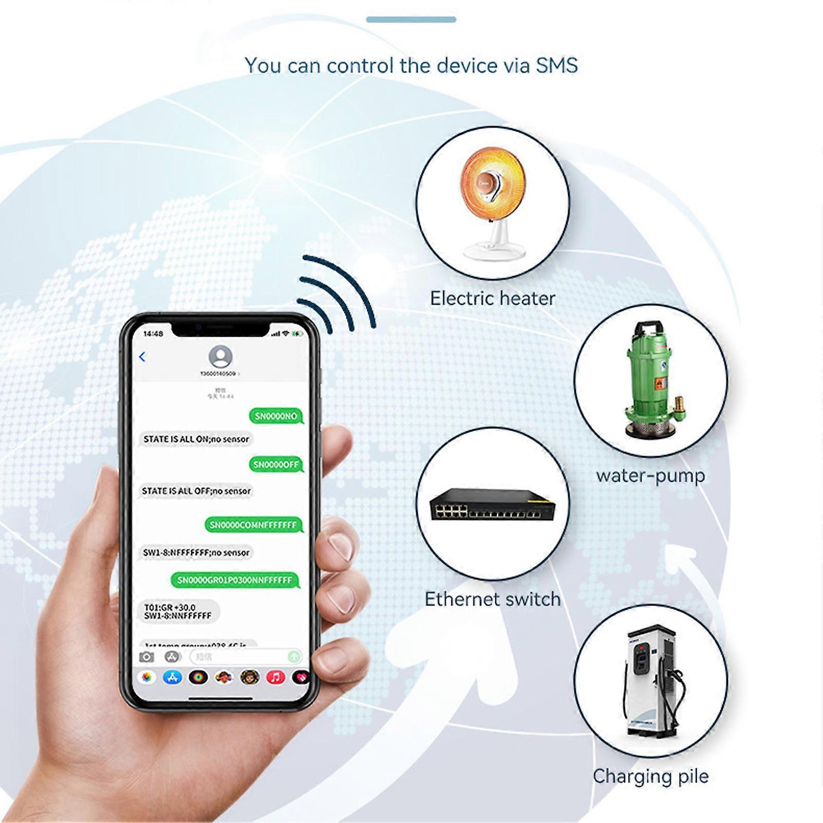 Smart Plug Remote Control Socket 16A ABS 208g -40° to110°C