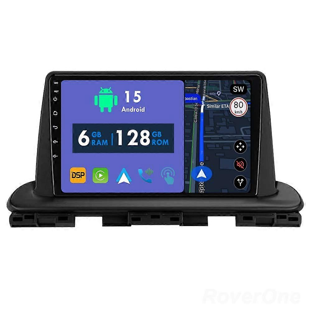 Car Radio 6G+128G CarPlay GPS Navigation Head Unit for Kia Cerato 4 IV 2018 - 2021 Android Auto Bluetooth Stereo Touch Screen