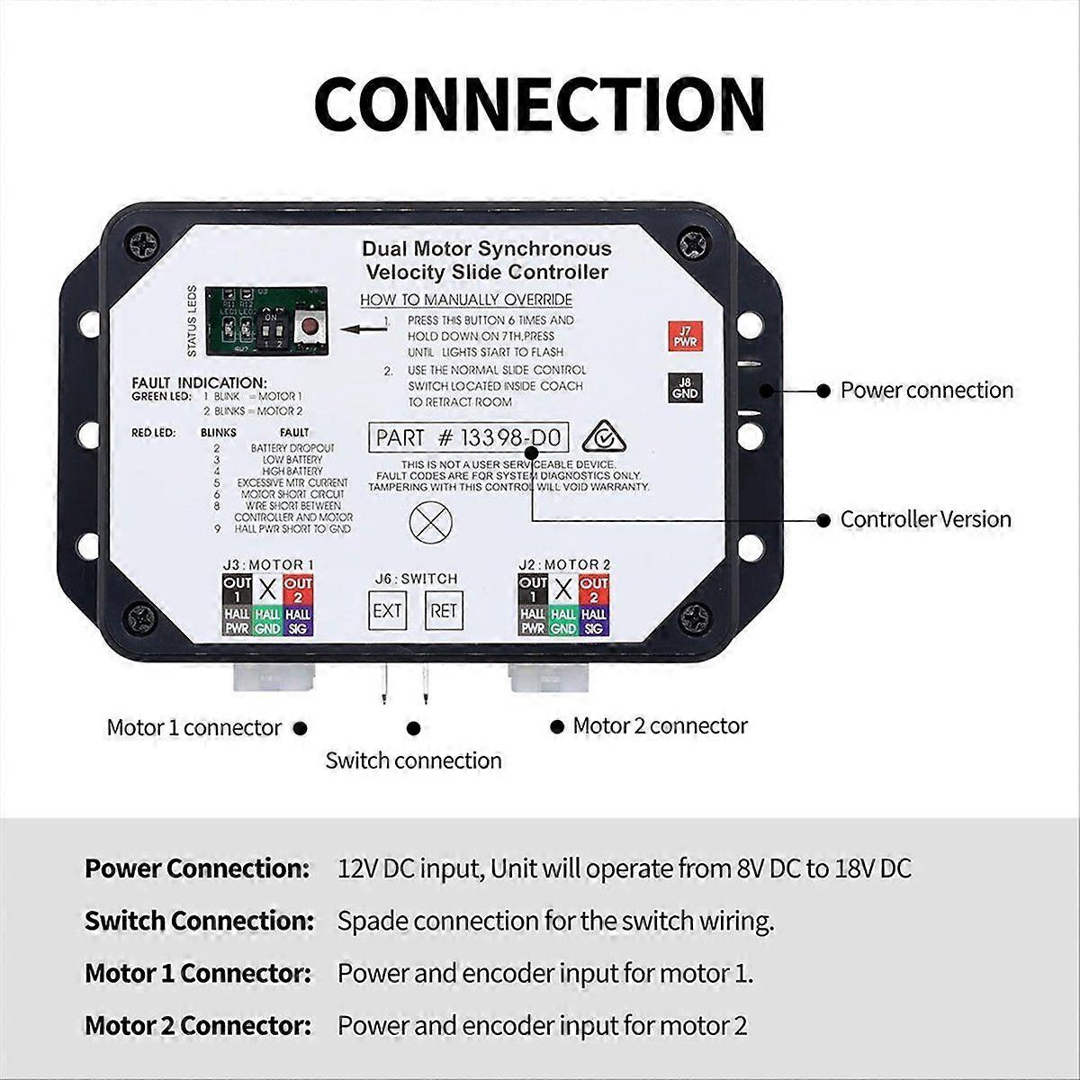 Dual Motor Synchronous Velocity Slide Controller 13398-D0 for V-Sync II