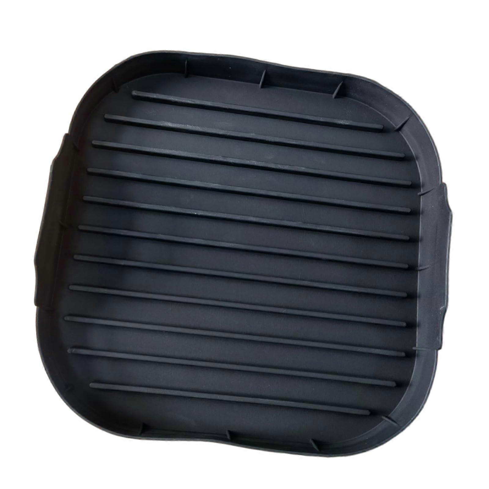 Food Grade Silicone Tray Microwave Bacon Cooker With Grease Tray For Crispy Bacon Black