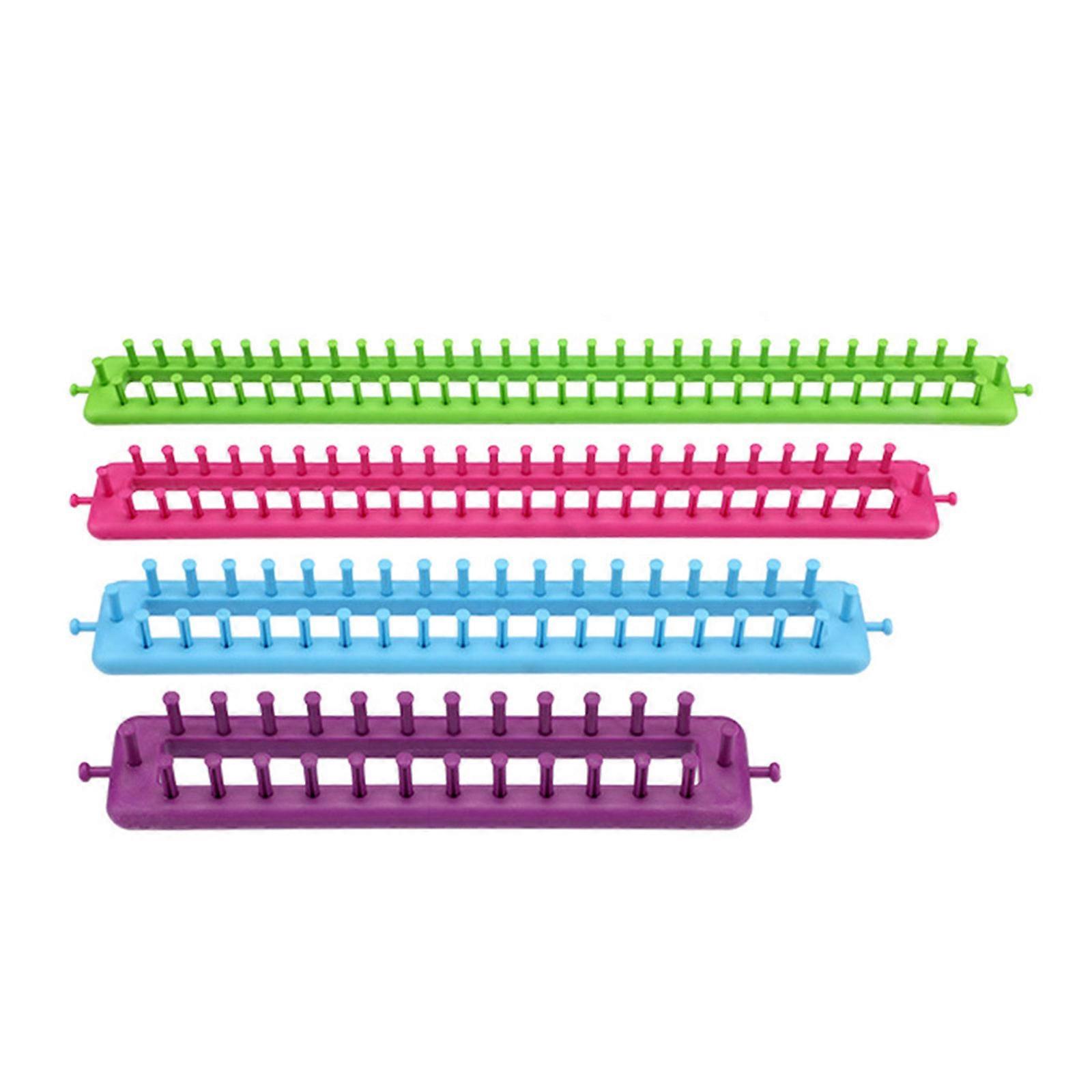 1 or 2 Set Rectangular Knitting Loomed Set Crochet Accessories Knitting Frame For Blanket Scarf DIY Craft Enthusiasts Multicolor