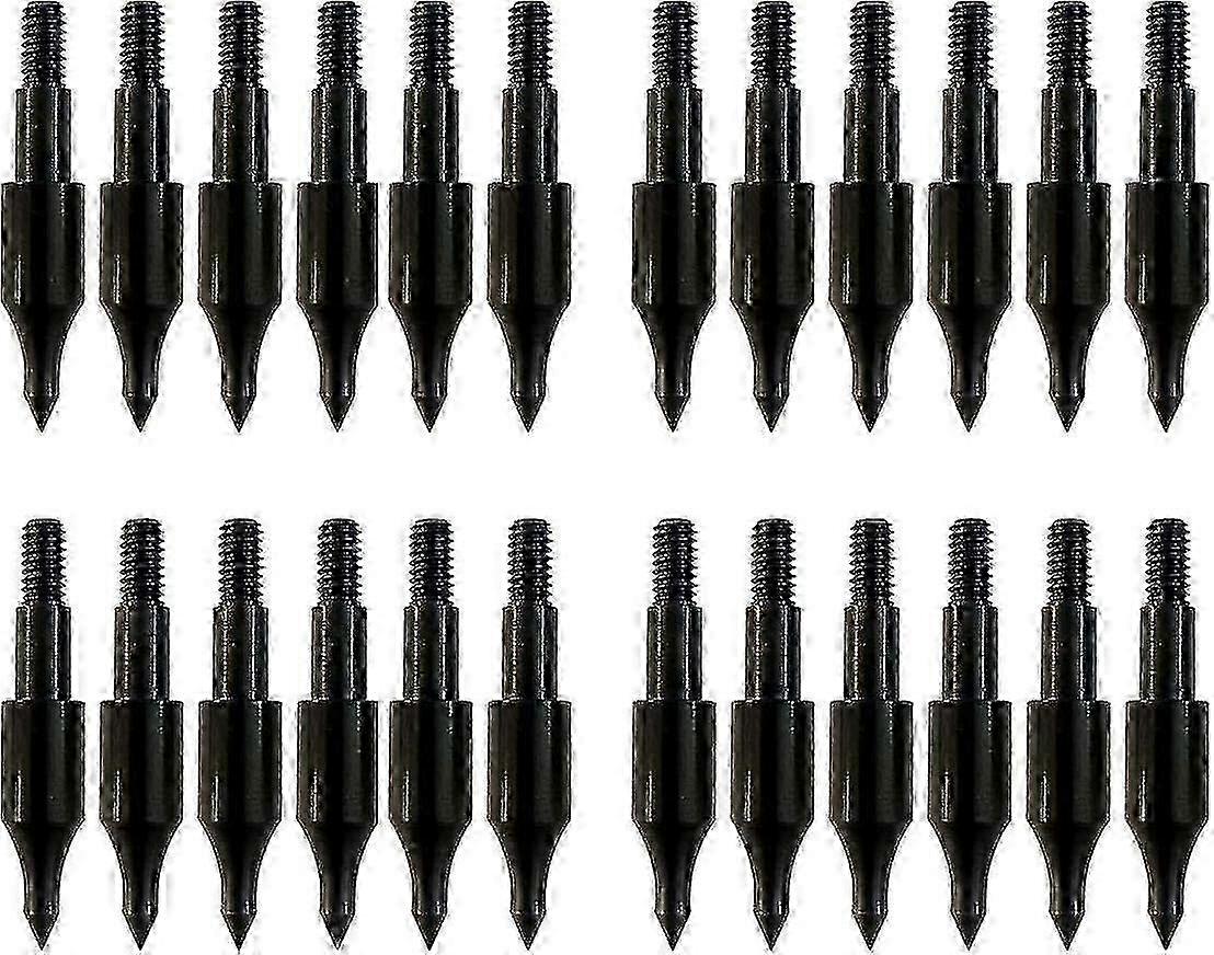 24 pcs steel archery arrow field points practice target hunting heads