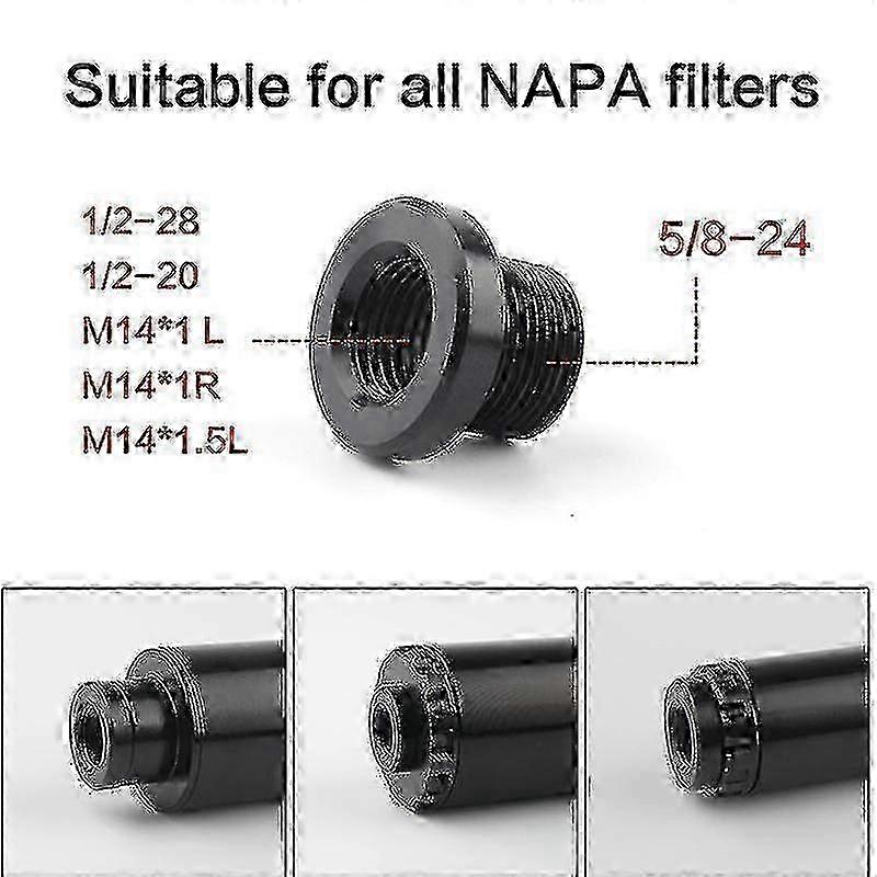 Rifle Barrel Thread Adapter M14x1 to 5/8"-24