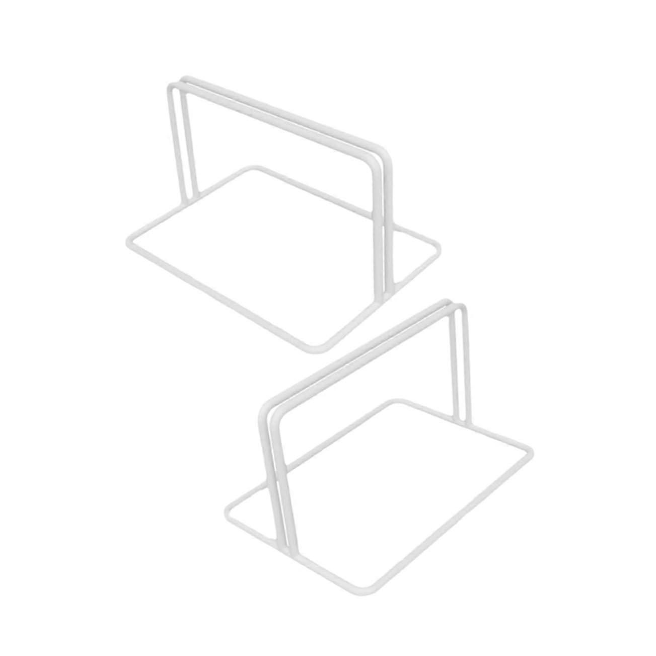 Fridge Shelf Divider Bases Iron, 2pcs, Freezer Partition, Wire Mesh Organizer For Refrigerator Shelves