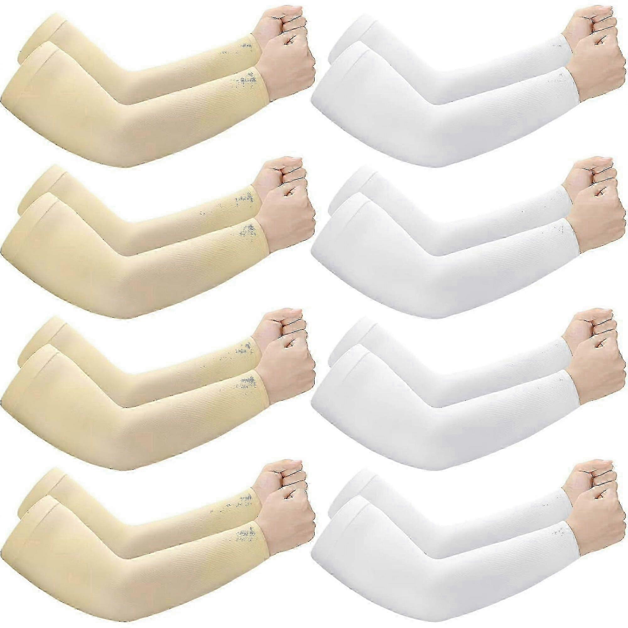 Protective arm sleeves for elderly with thin skin - 8 pairs
