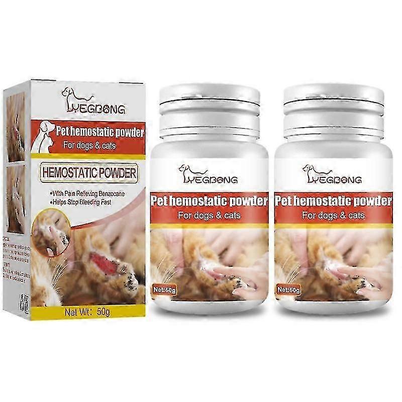 2pcs Yegbong Pet αιμοστατική σκόνη ανακούφισης τραύματος κατοικίδιων ζώων που θεραπεύει τη γάτα και το δέρμα σκυλιών αιμοστατική σκόνη καθαρισμού-3348813344179