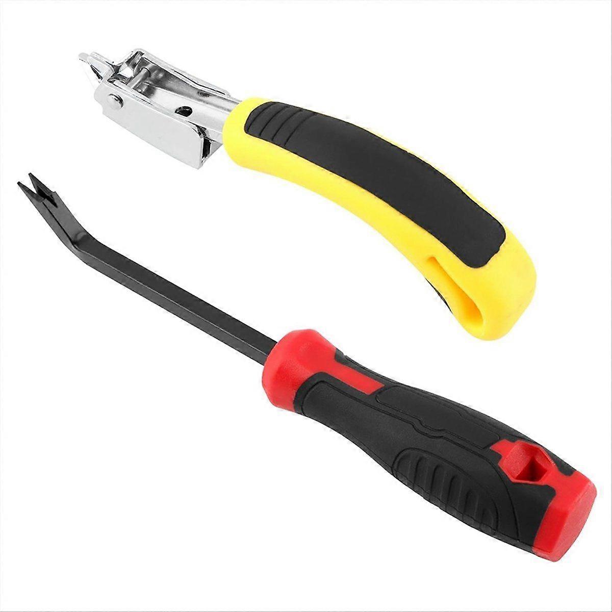 2PCS Staple Removers, Heavy Duty Staple Remover, Staple Puller Tool Upholstery Stapler Puller Lifte