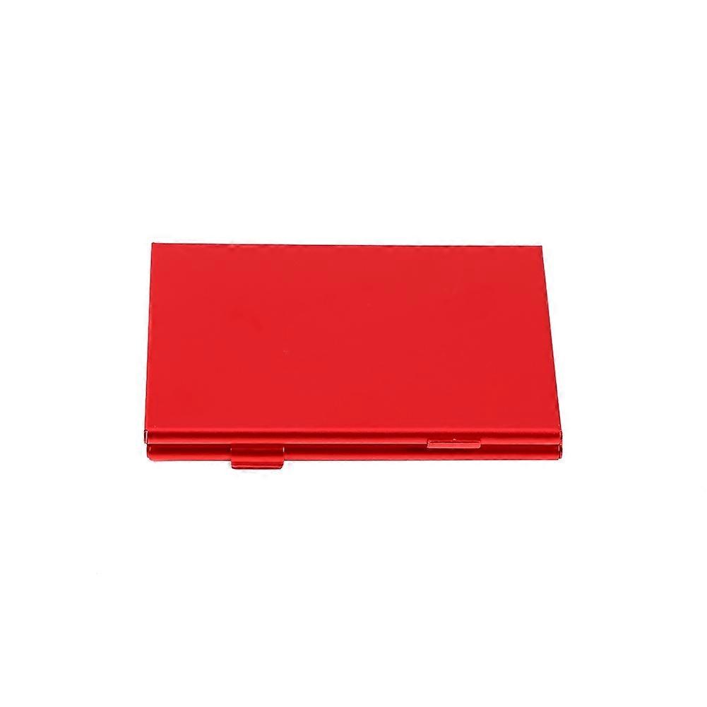 Portable Aluminium Case For 24TF Cards  Memory Card Case Holder(red)