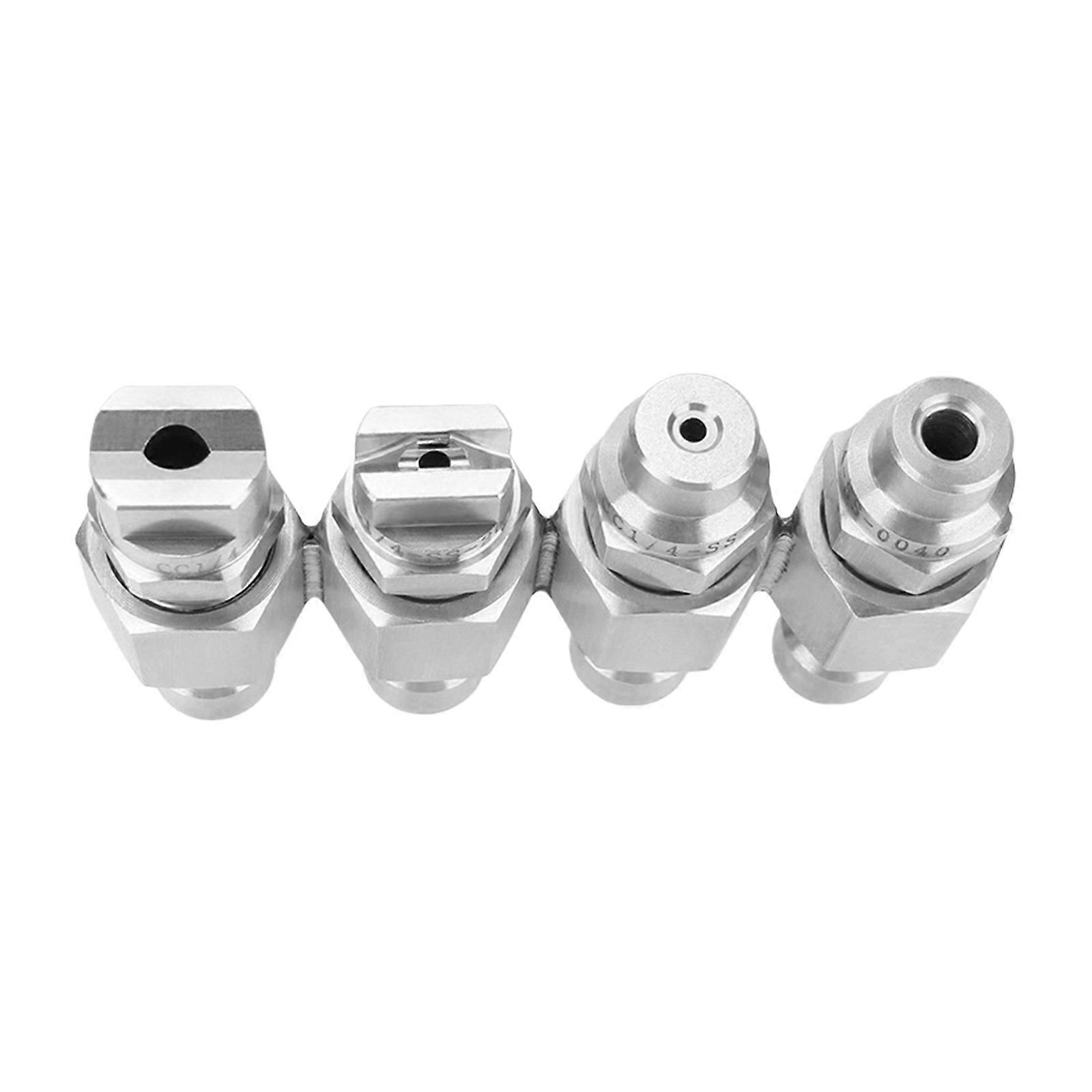 4 in 1 High Pressure Washer Nozzle Wide Coverage Easy Installation Adjustable Sprayer Angled for Car House Outdoor Multicolor