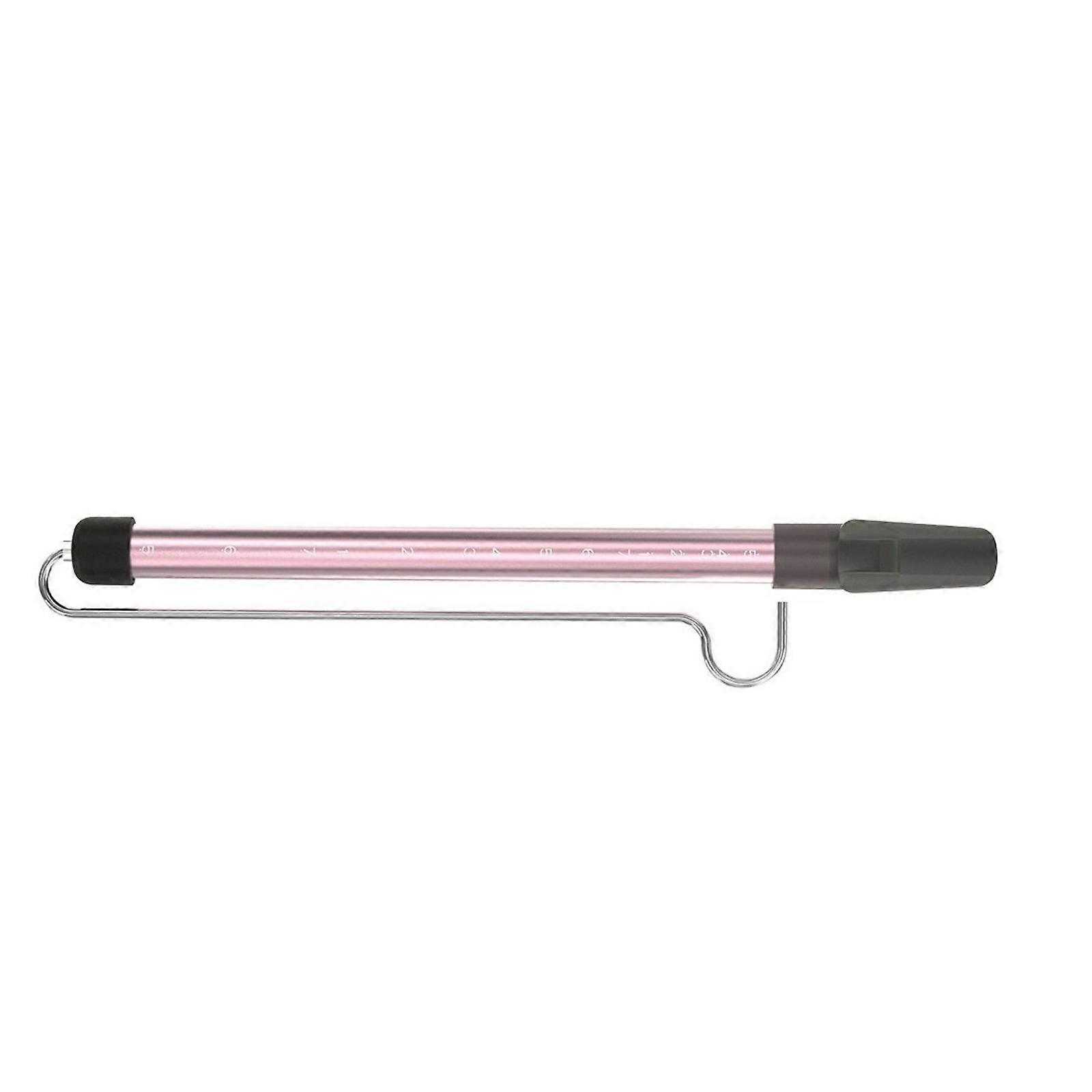 Aluminum Alloy Slide Whistle Instrument Portable Scale Sliding Flute With Steel Sliding Rod For Performances Practice  Pink