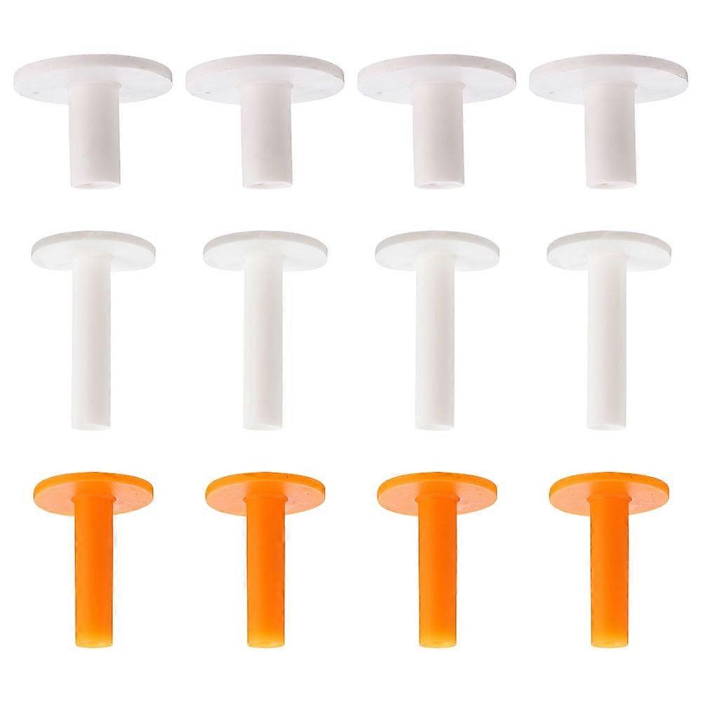 Golf Rack Tee Portable Golfs Practice Mat Training Tees Accessory Major Rubber 12 Pcs