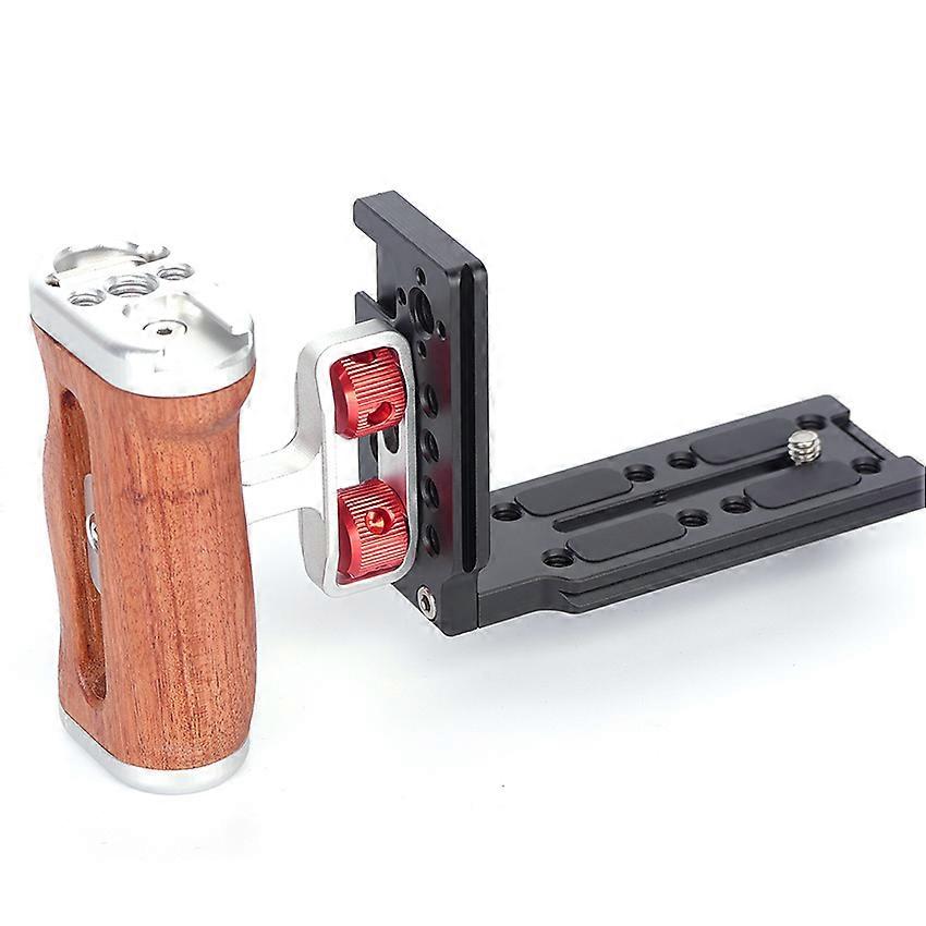 for SLR/MSLR/Digital Camera Upgraded Rabbit Cage Side Handle + Universal L-Bracket Set Accessories