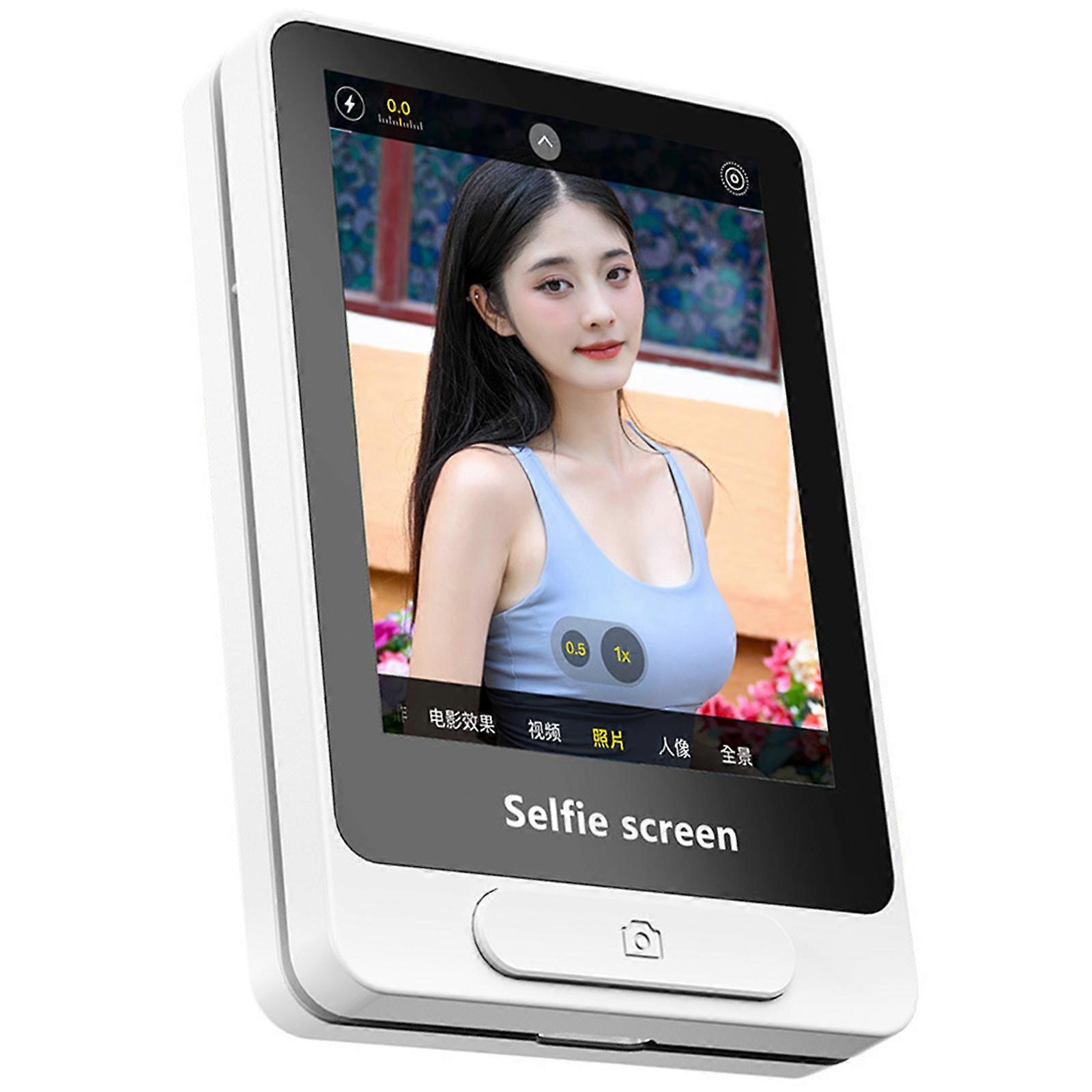Magnetic Vlog Selfie Monitor Remote Back Camera Monitor Wireless Recording Selfie Vlogging Live Streaming for Cellphone Multicolor