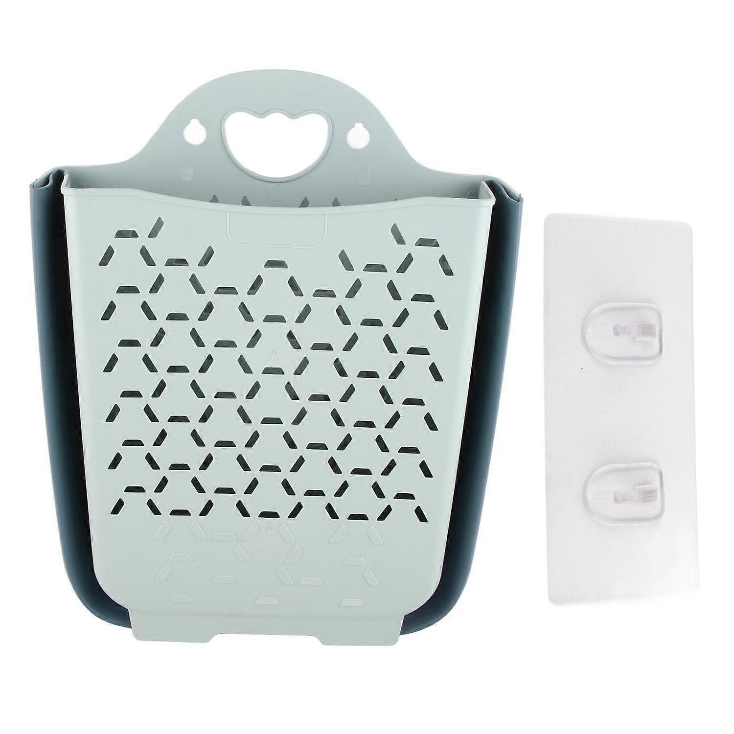 Collapsible Hanging Laundry Basket PP Wall Mounted Collapsible Laundry Hamper for Laundry Dorm Room 