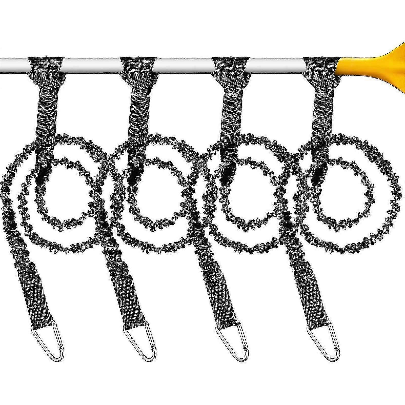 4 قطع قوارب الكاياك مجداف المقود قوارب الكاياك رود المقود قوارب الكاياك مجداف الحبل قابلة للتمدد ملفوفة الحبل المقود قوارب الكاياك الملحقات