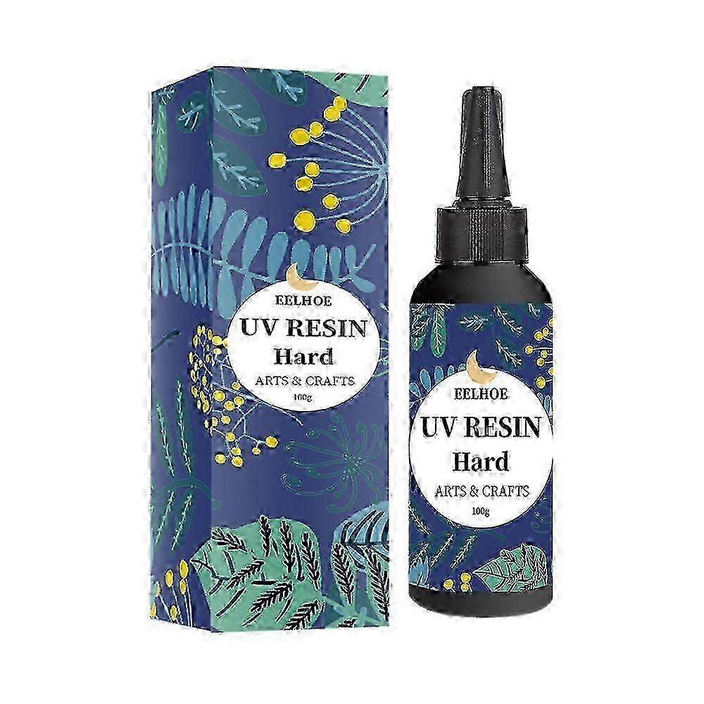 Eelhoe High Transparency Uv Resin Drop Glue (100G) Diy Nail Art Cochlear Uv Invisible Glue Quick-Drying Drop Glue