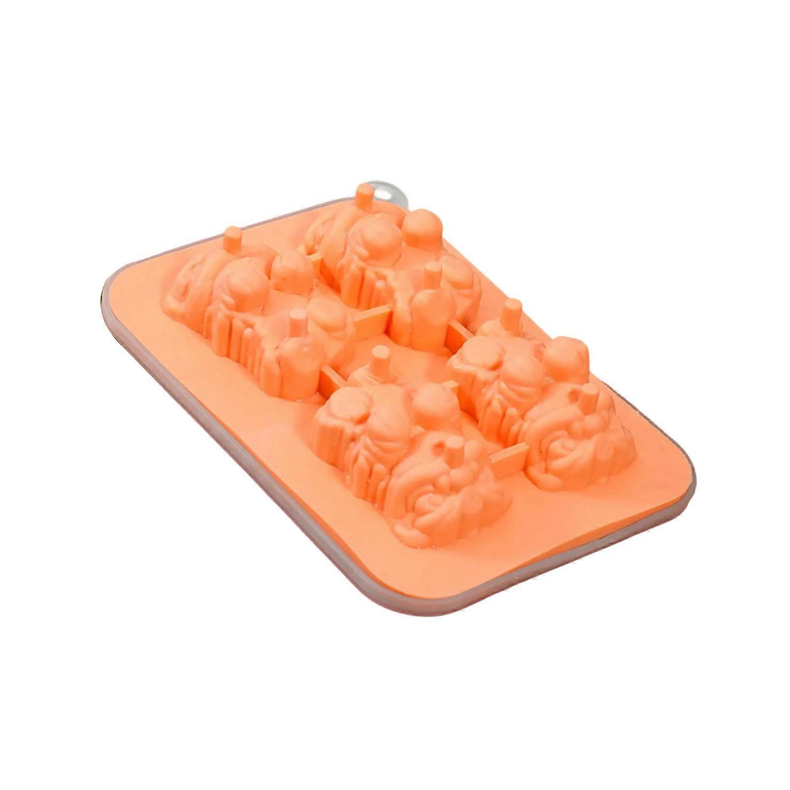 Riippuva kuppi leijonan muotoinen jäätarjotin vapauttaa jäämuotit helposti Elintarvikelaatuinen silikoninen jääpalakonemuotti helposti oranssin puhdistamiseksi