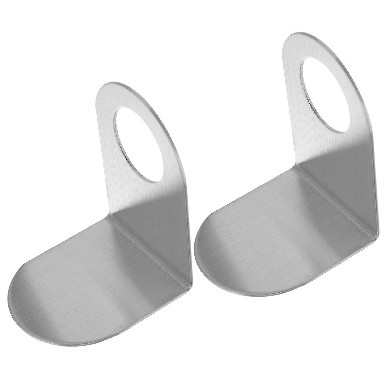 2pcs Wall-mounted Shower Gel Bottle Rack Hook Shampoo Bottle Holder Hook