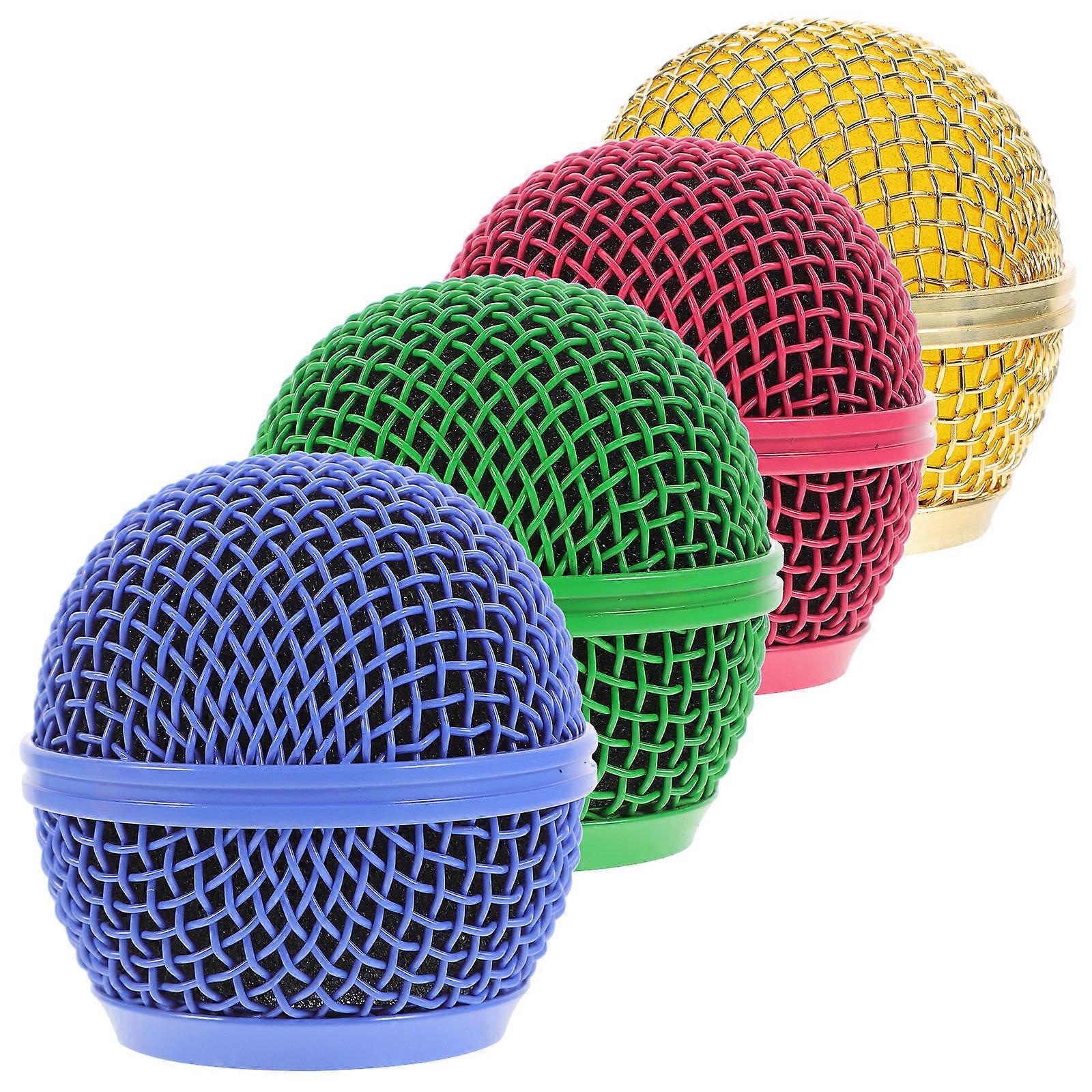 4 stk mikrofon grillhoder mikrofonhode mikrofon netting grill erstatning mic mesh deksel