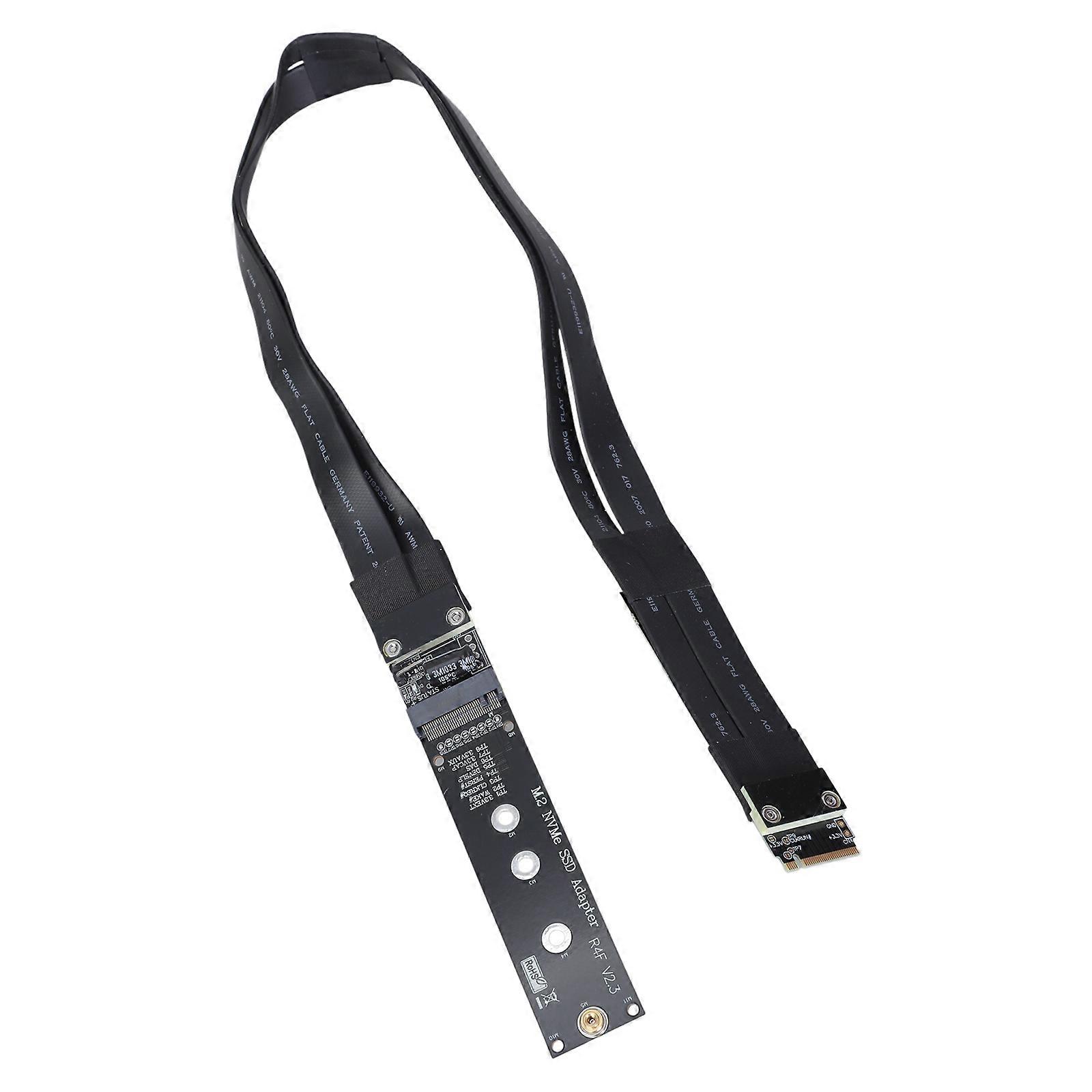R44SF for M.2 NVMe SSD Riser Card Extension Cable 32Gbps M2 PCIE for M KeySolid State Drive Extender PCI-E 3.0 X4 Full S Multicolor