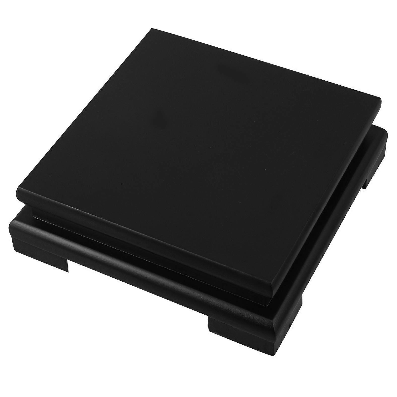 Wood Plant Stand Square Riser for Flower Vase Decoration