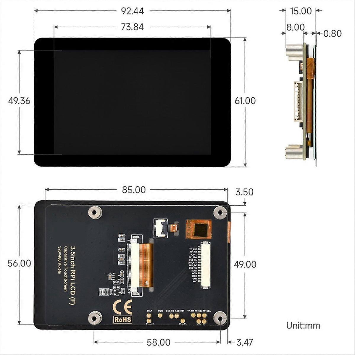 ESP32 3.5inch Capacitive TouchScreen LCD Display 320x480 Resolution