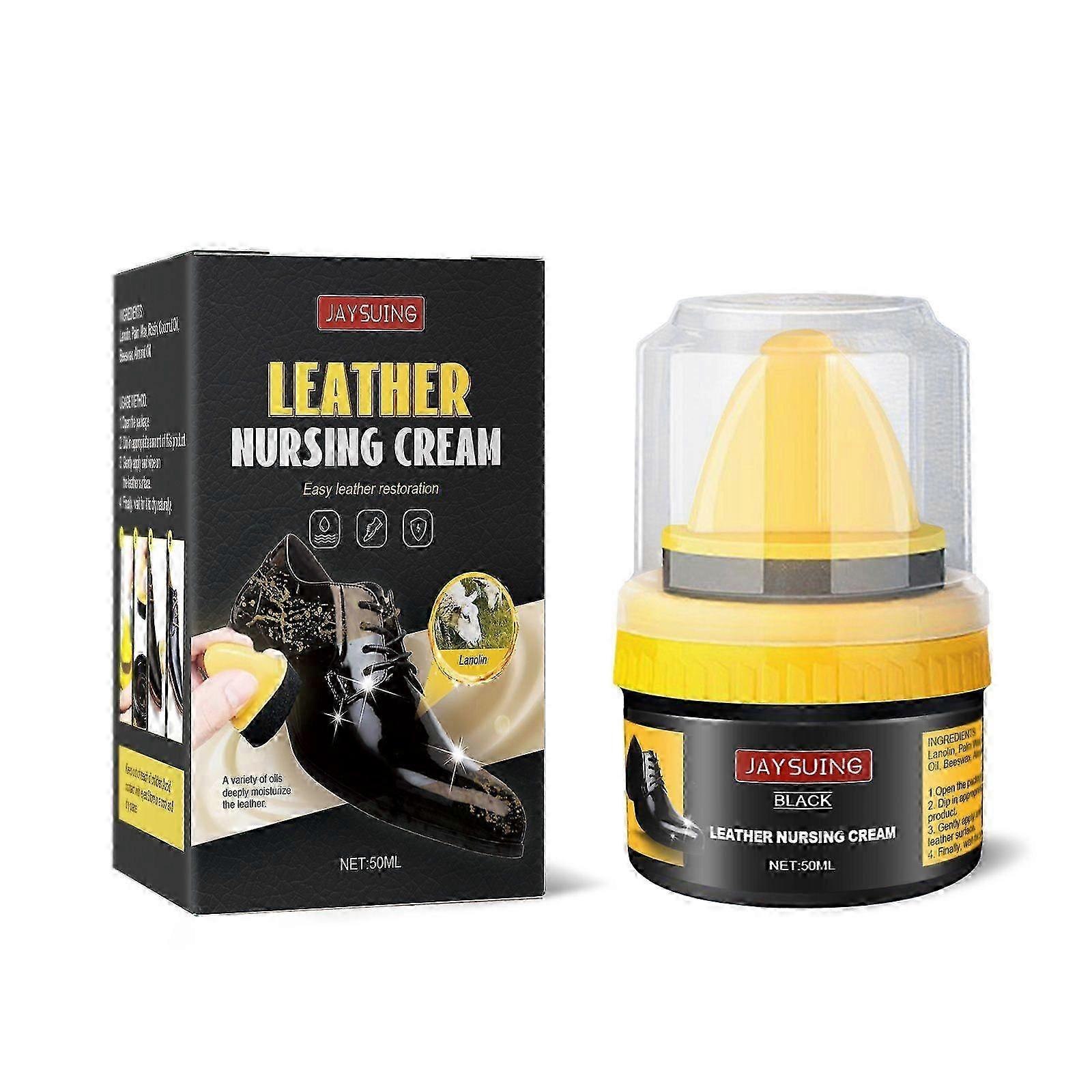 Lädervårdspolish - 50ml Bärbart Vax för Skor, Soffor & Läderunderhåll