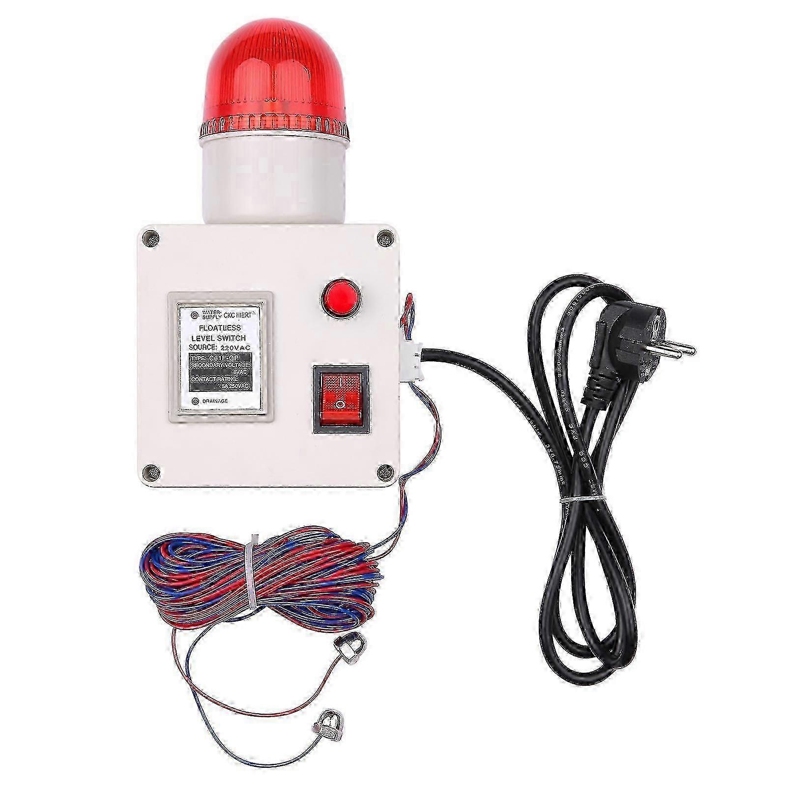 Water Level Indicator Alarm Water Level Alarm Sensor Waterline Indicating Alarm Low Or High Water Level Sensor Alarm With Silencer Switch