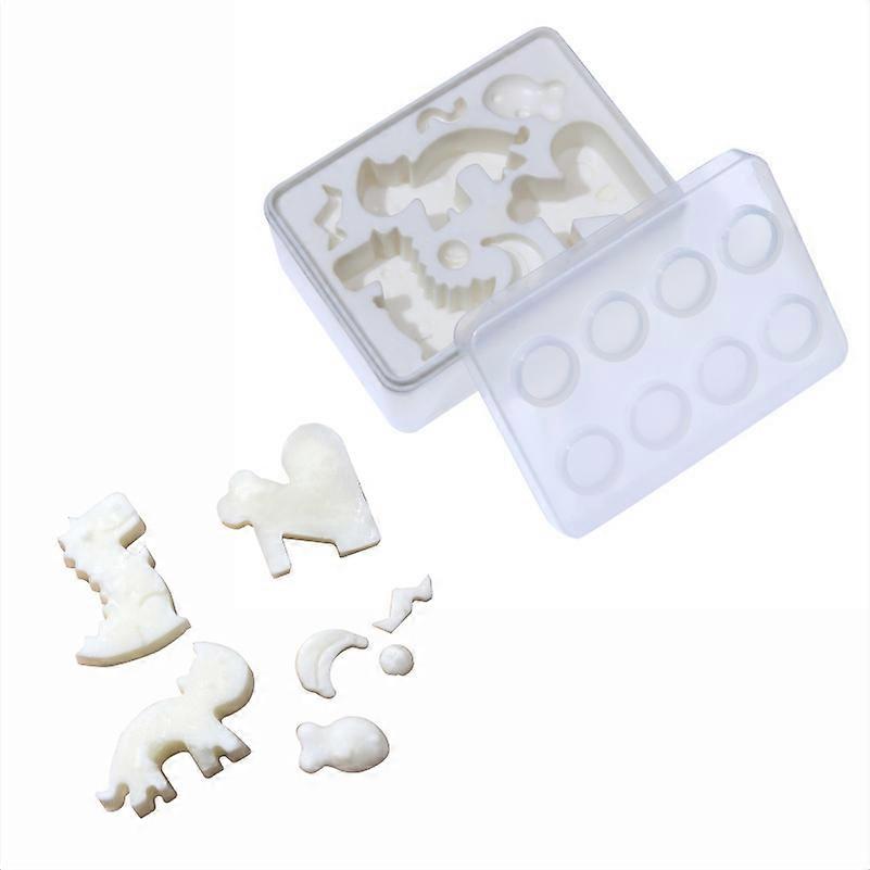 Creative homemade ice cube tray with built-in lid, square ice cube tray for home use, easy to unmold.