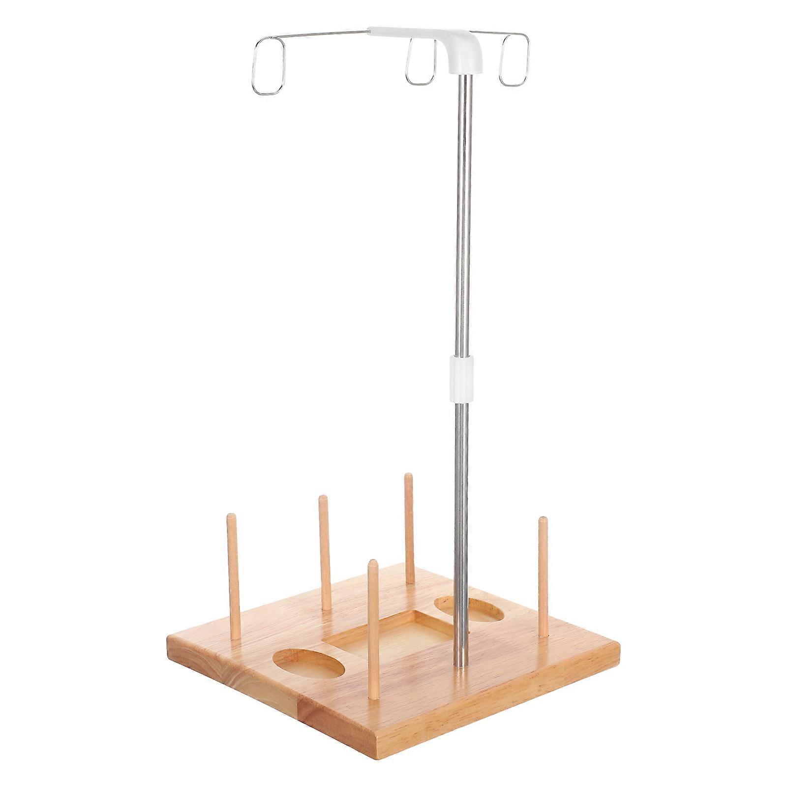 Sewing Thread Rack Wood Spool Holder Stand for Home Sewing Projects