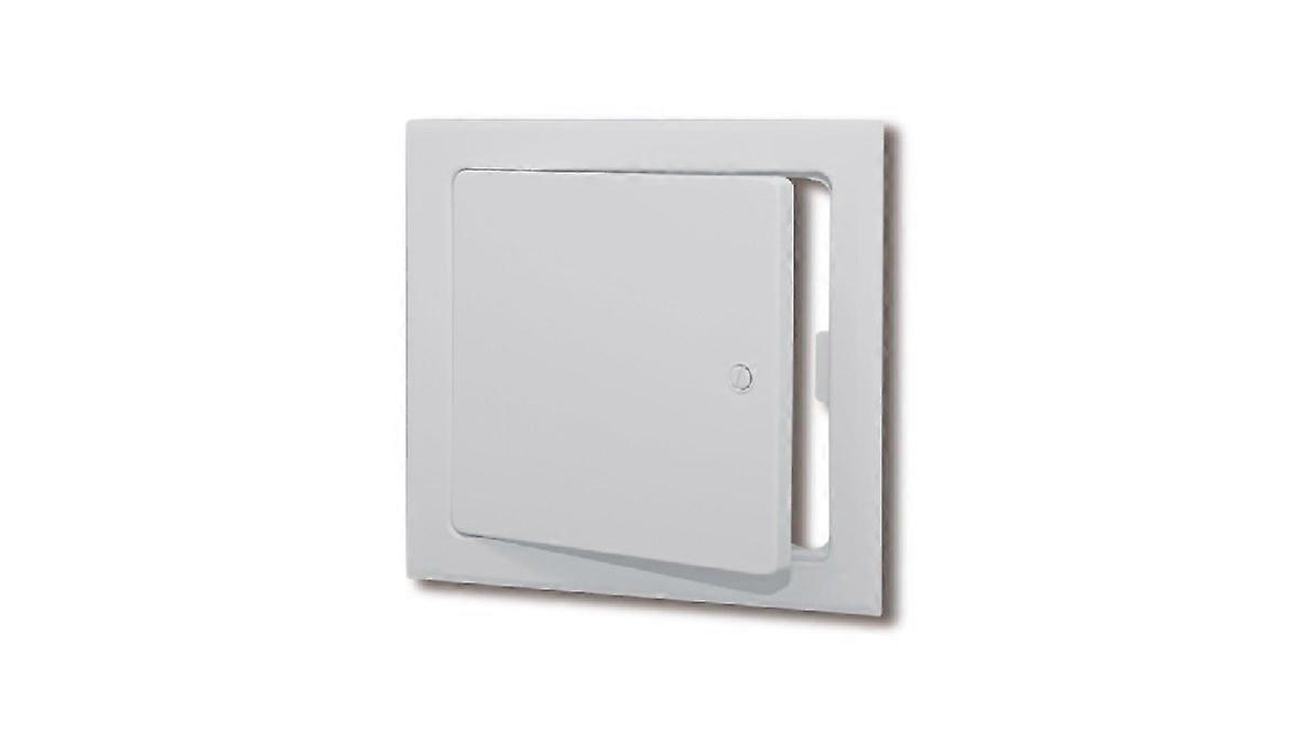 16 x 16 Steel Access Door White with FullLength Hinge and ImpactResistant Rounded Corners