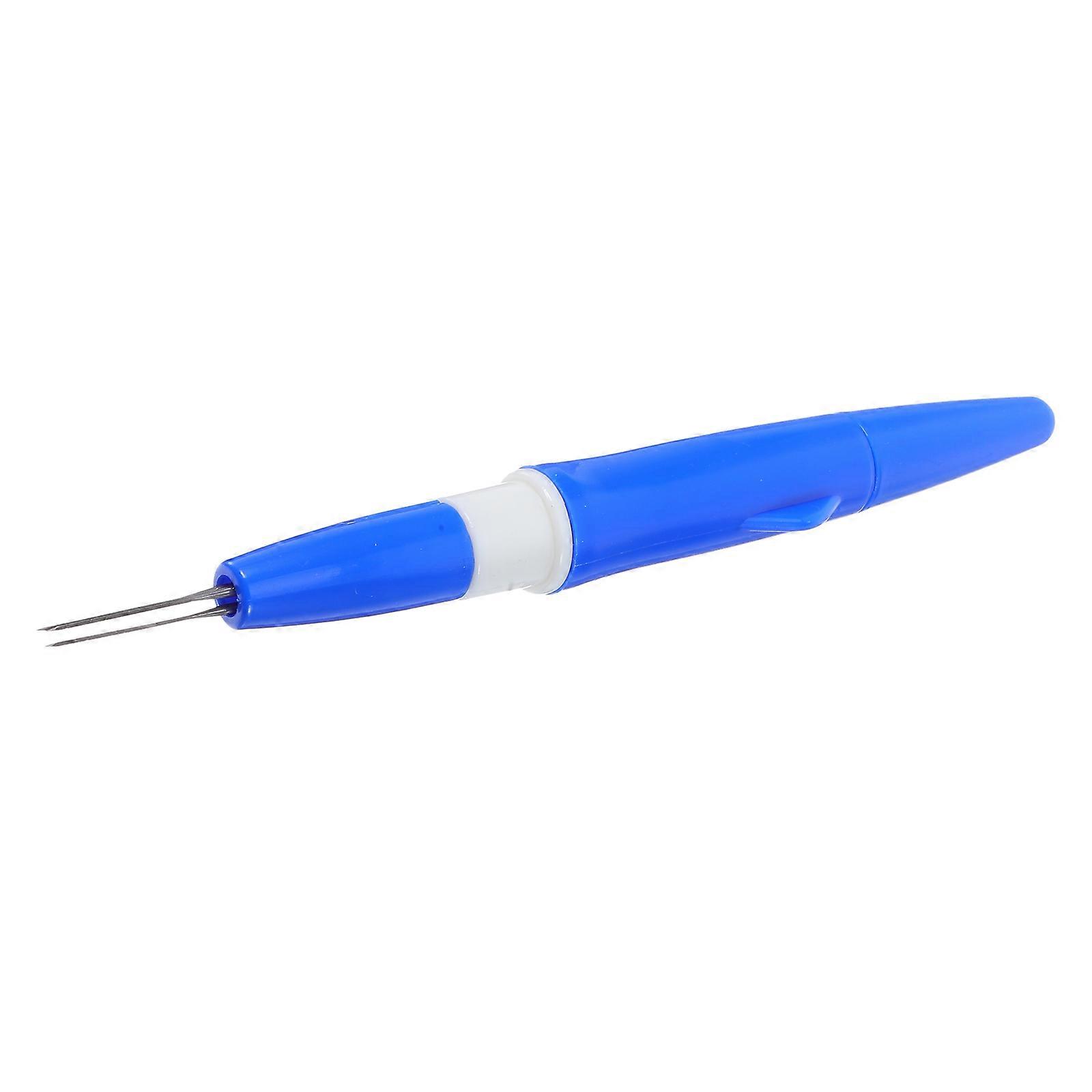 Needle Felting Pen Tool for DIY Crafting 3Sets Blue Wool Felt Starter Kit