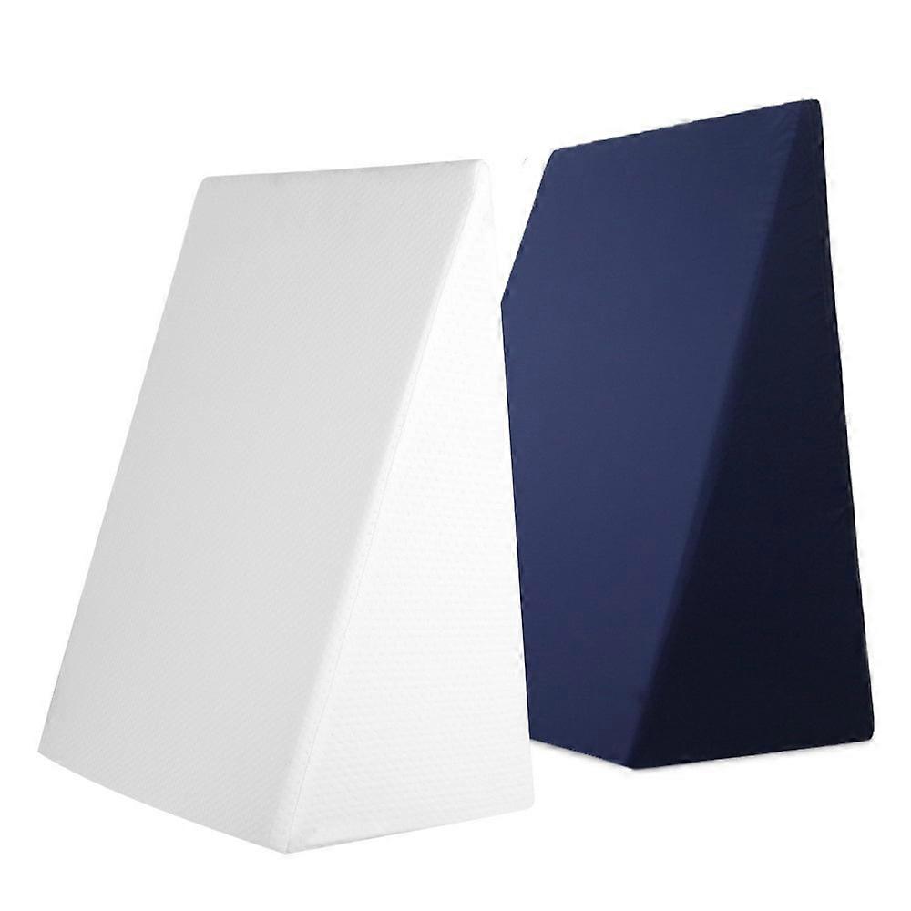 Giselle Wedge Pillow White & Blue Pillows