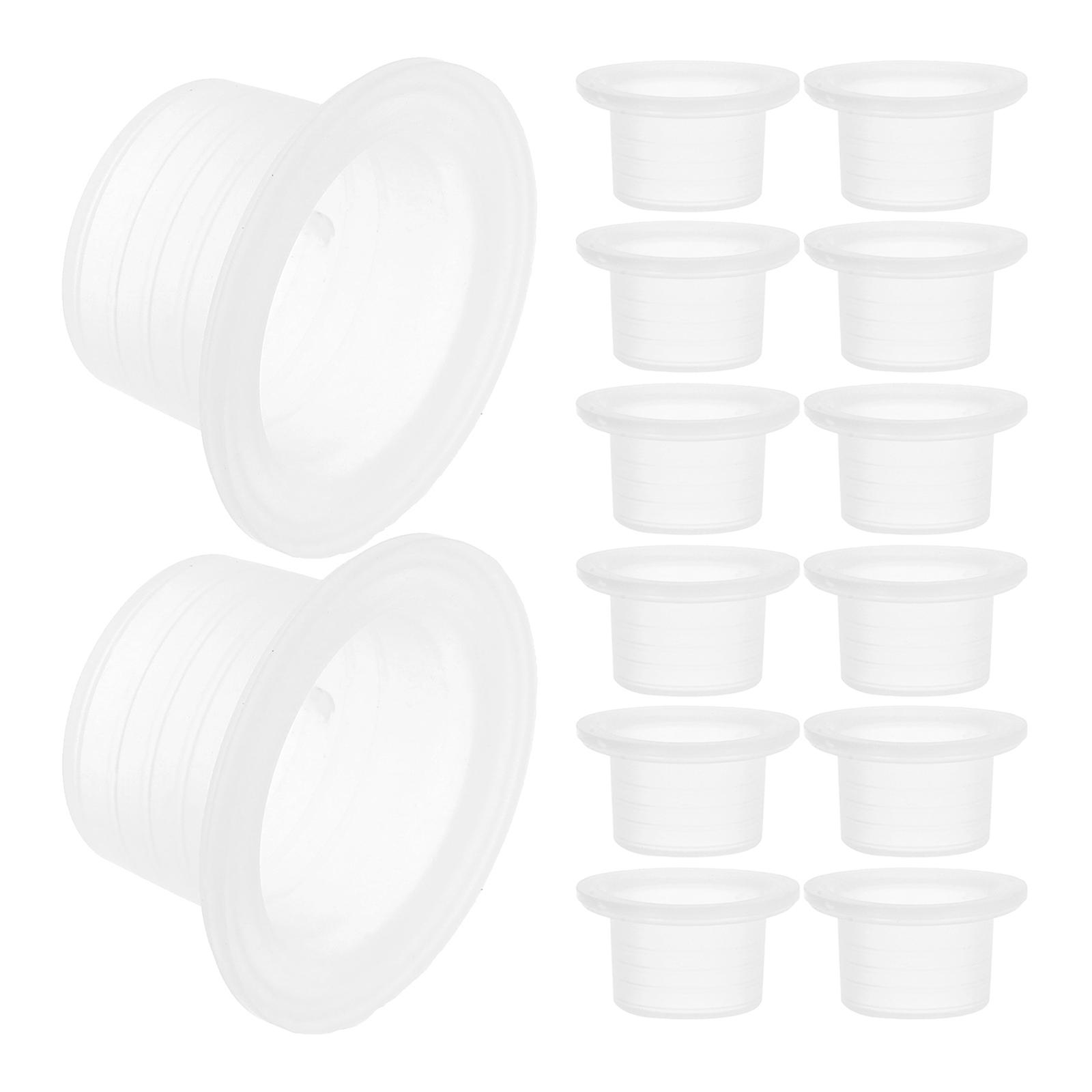 White Silicone Faucet Threaded Gasket for Leak Prevention 50Pcs Kit