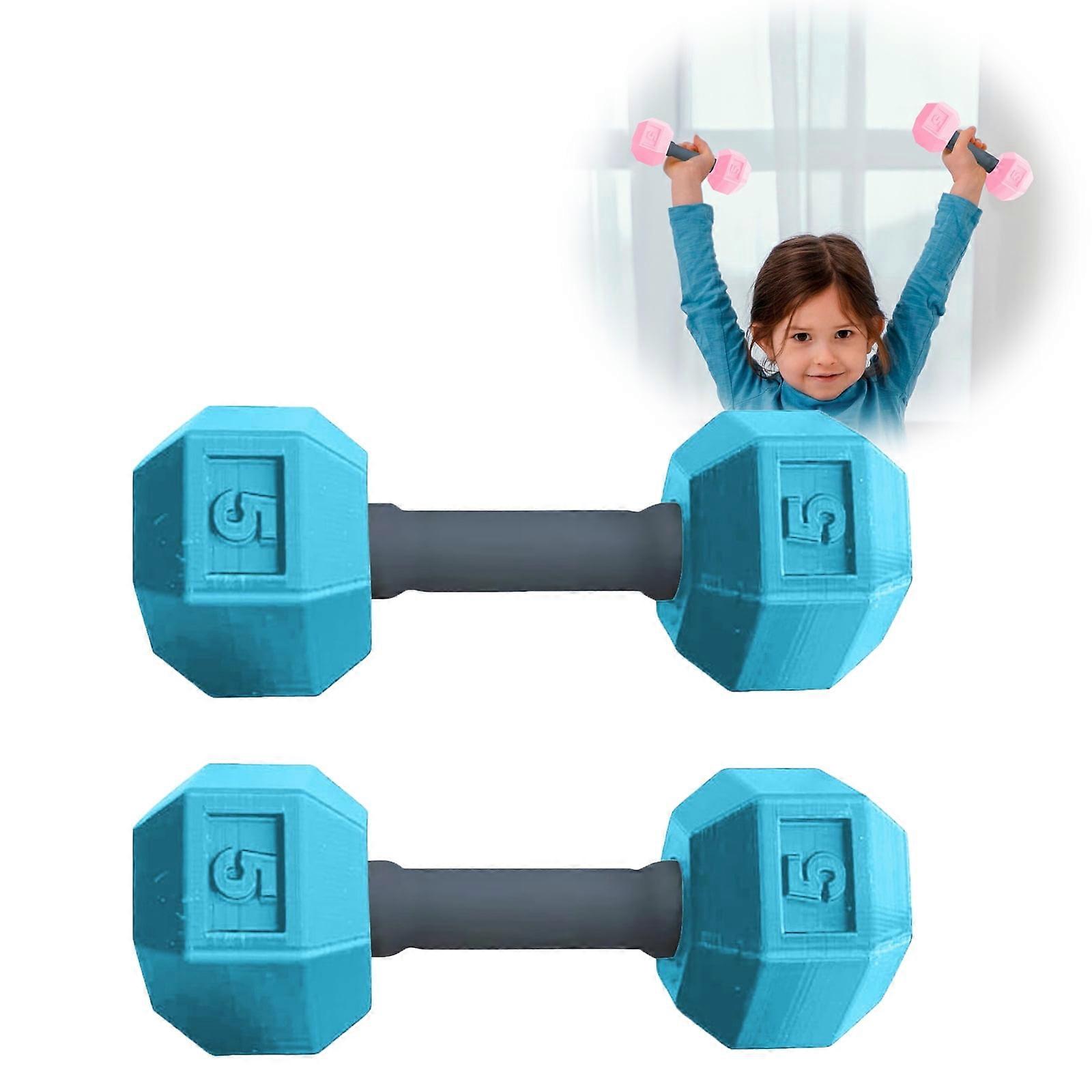 YMARPT 2PCS Mini Dumbbells for Toddlers, Silicone Hand Weight Lifting Set, Small Dumbell Toy Set, Exercise Equipment for Kids Fitness Exercise