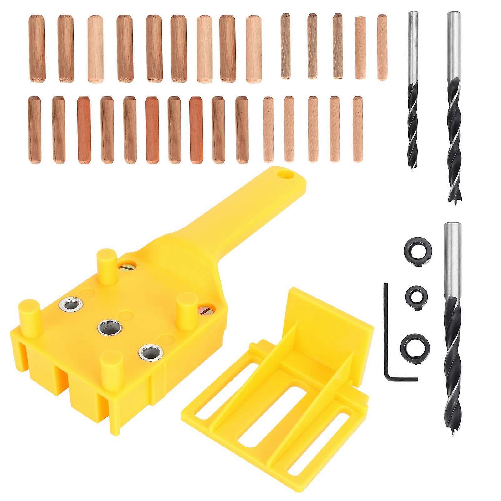 Pocket Hole Jig Set 38Pcs with Adjustable Thickness for Precision Woodworking and DIY Furniture