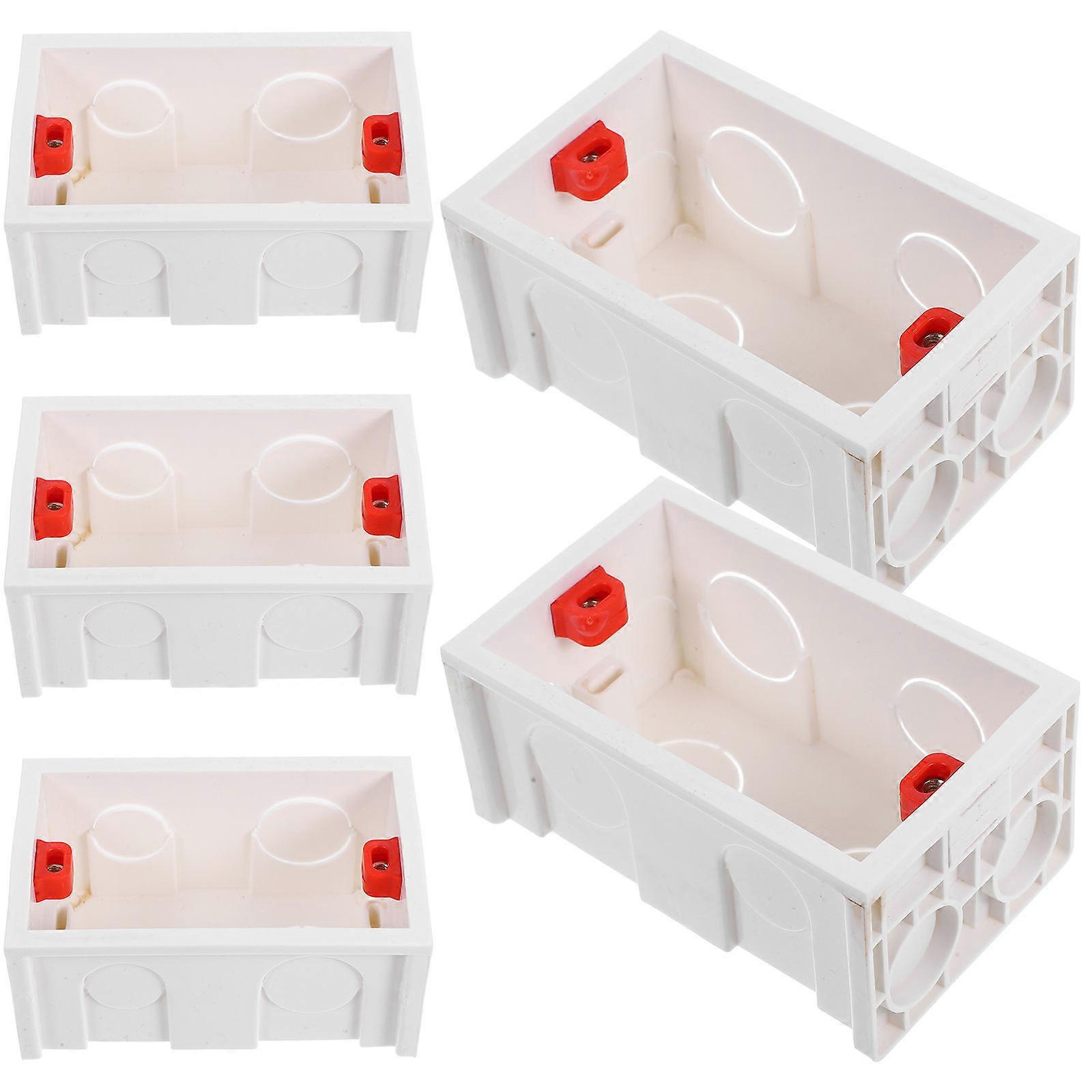 20Pcs Plastic Flush Mount Electrical Box for Wiring Outdoor Kitchen Usage
