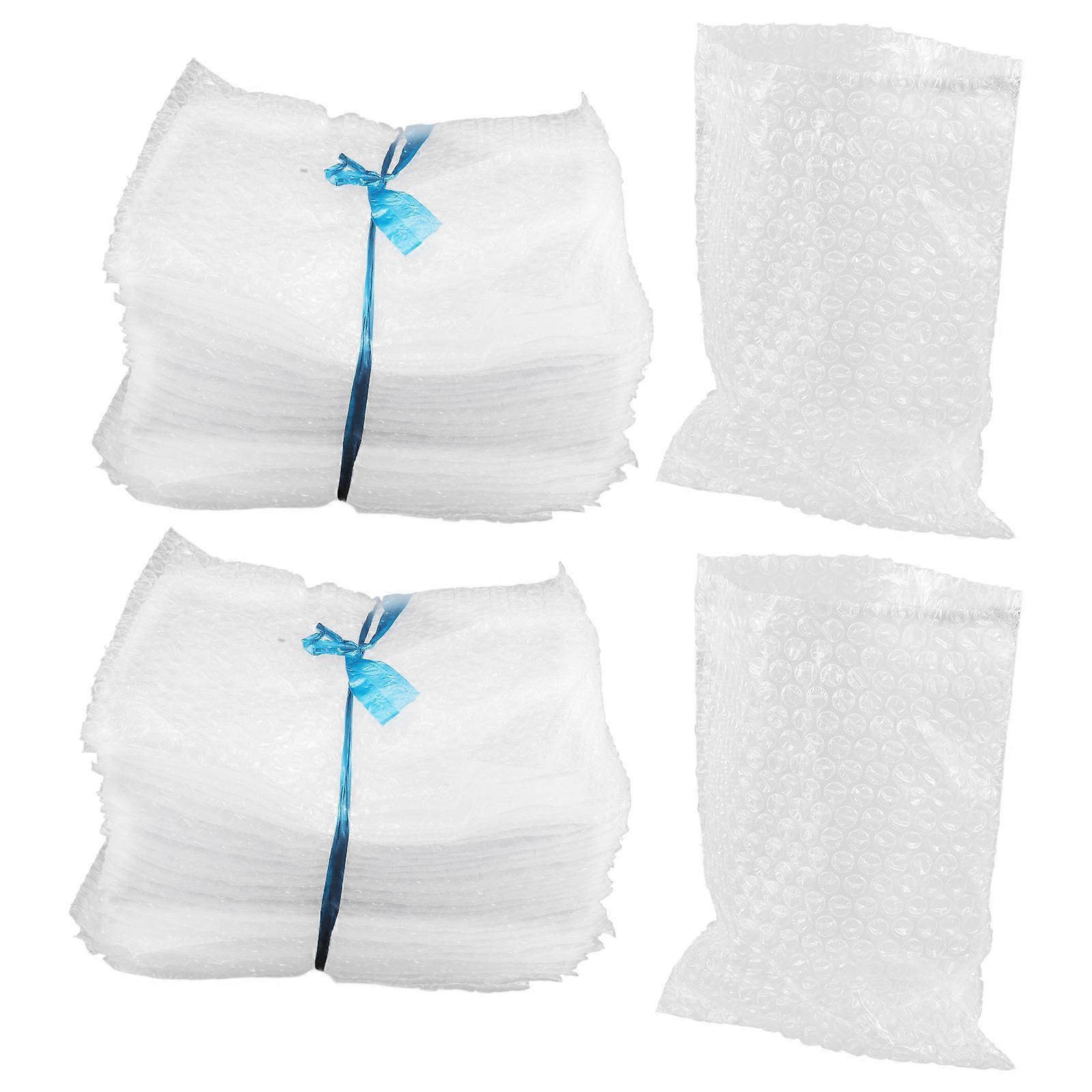 Shockproof Bubble Bags Bubble Packaging Bags for Storage 100Pcs White