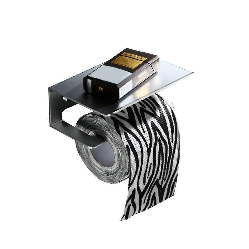 Paper Roll Holder with Mobile Phone Shelf for Bathroom Use