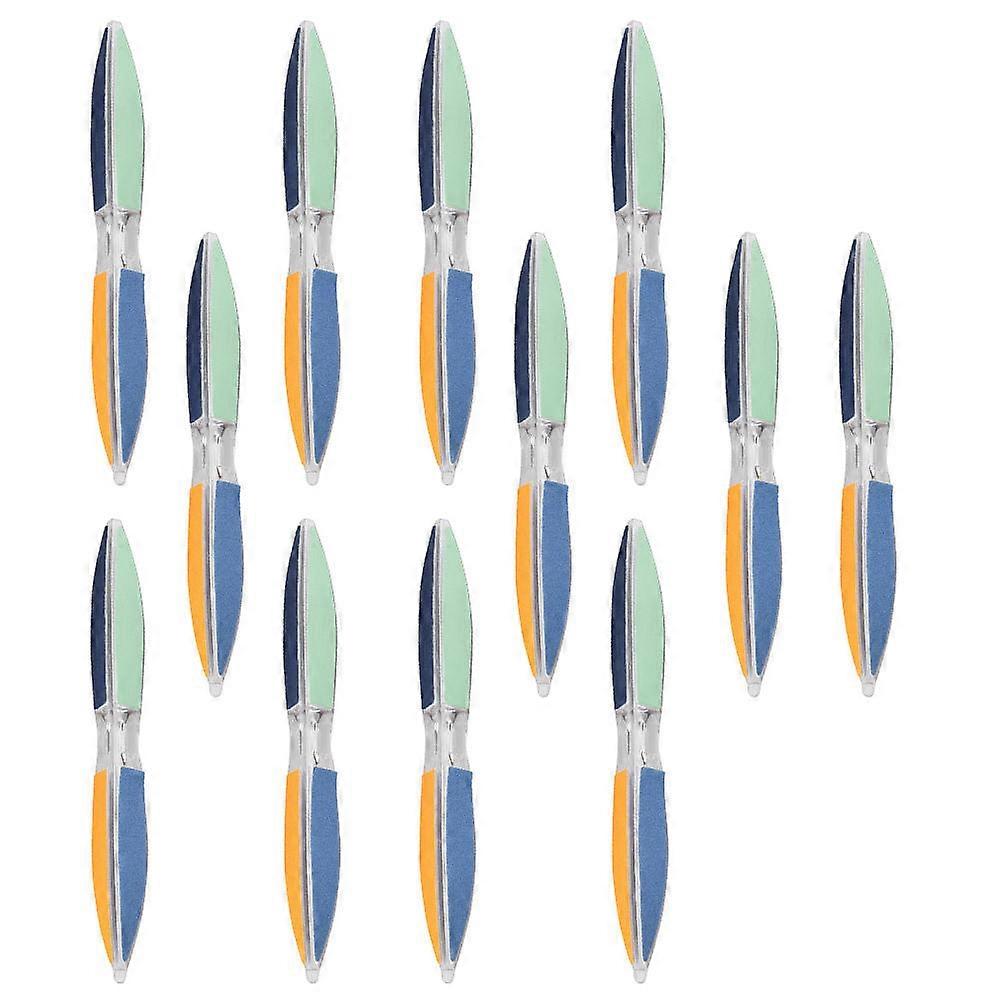 Hexagonal Files Simple Manicure Tool Nails Filing Edges Smoothing Nails 12Pcs