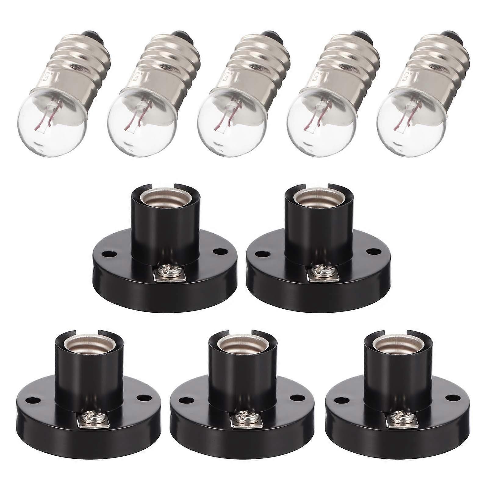 Electricity Teaching Screw Lamp Holder Physics Lab Equipment 10Pcs