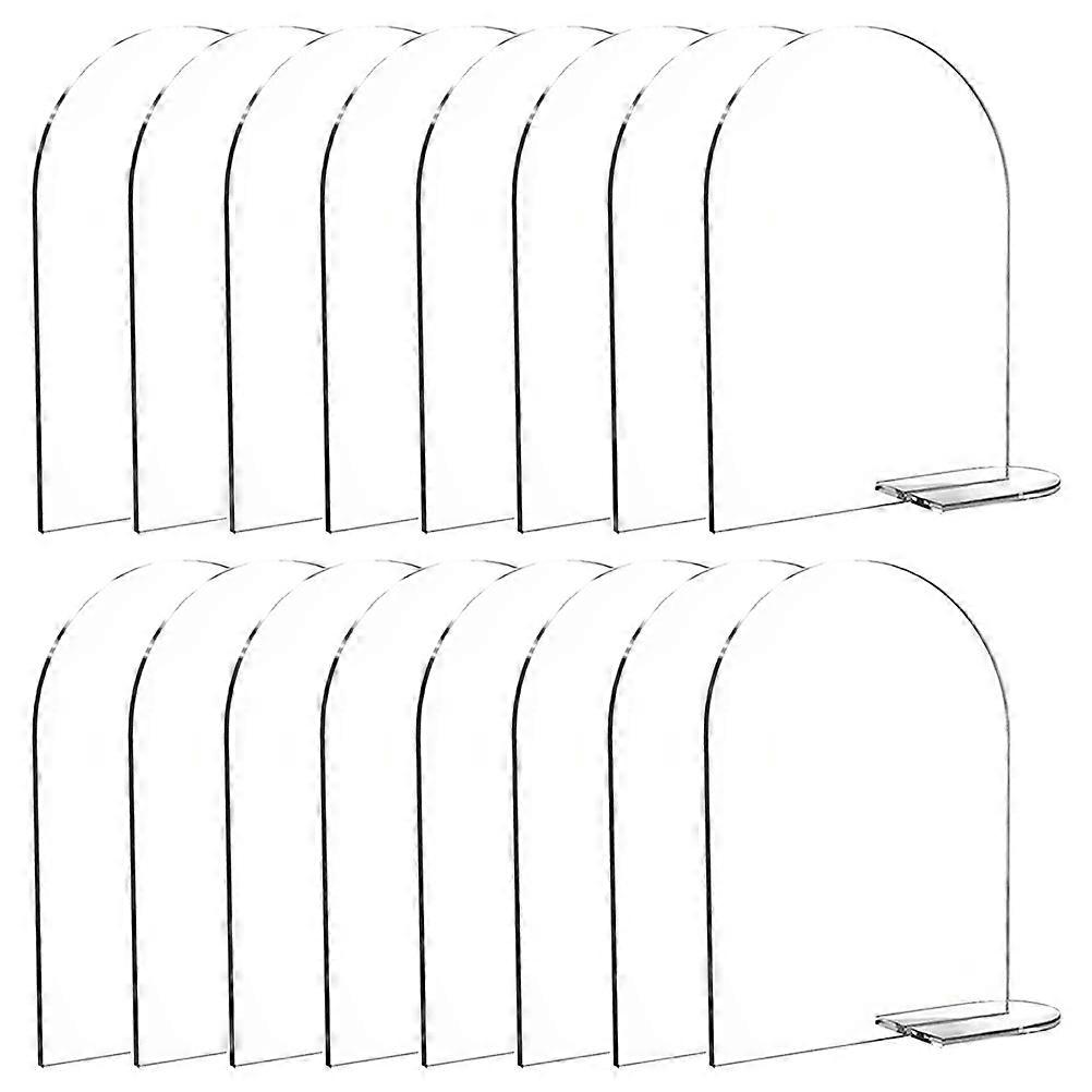 Lot de 20 panneaux de mariage transparents en acrylique réutilisables pour indiquer les places réservées lors de mariages et de fêtes.